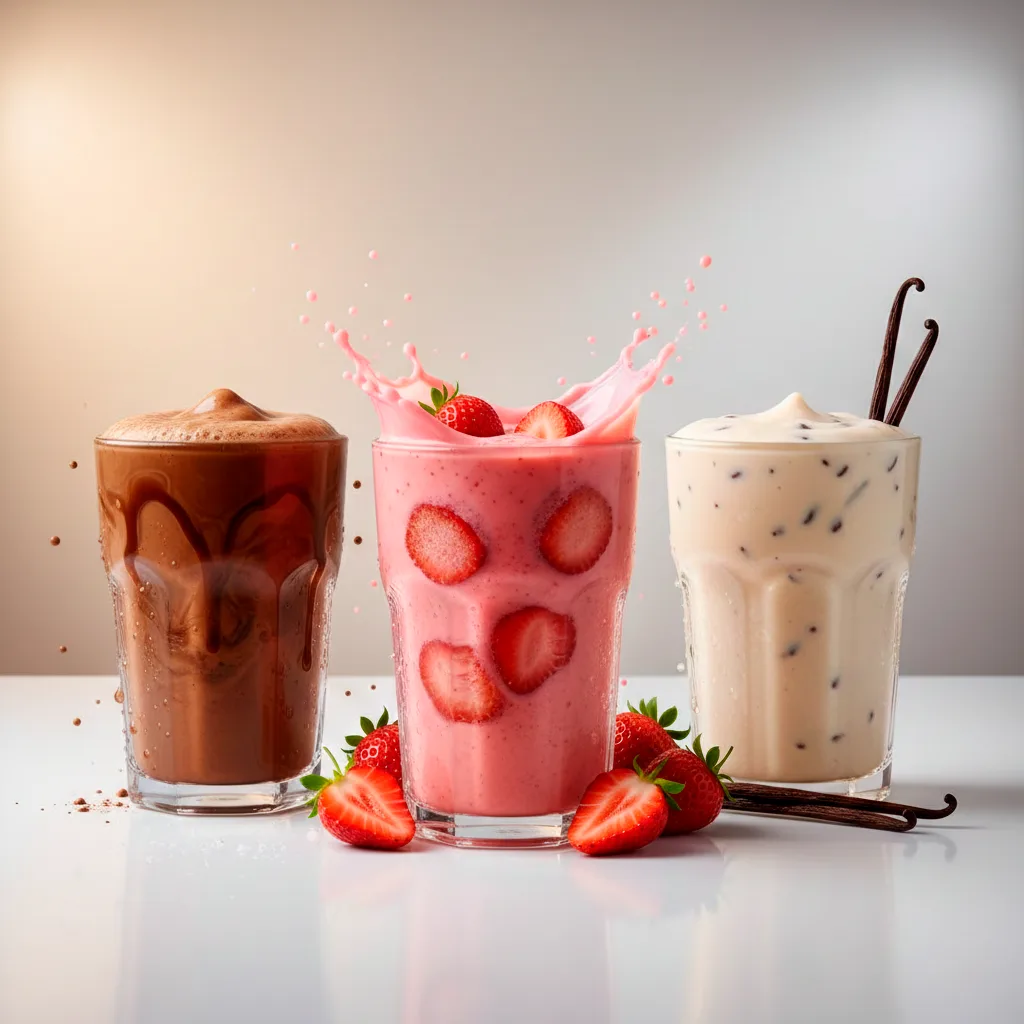 3 copos com shake de whey nutrilatina