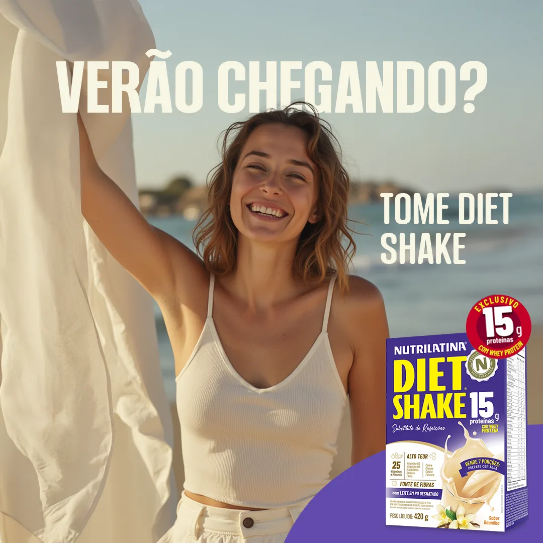 Novo Diet Shake Nutrilatina: prepare seu corpo para o verão de forma prática e saudável