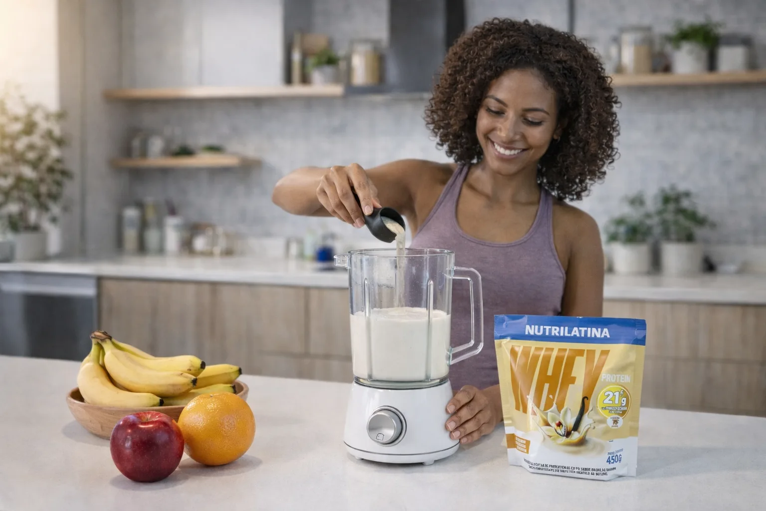 Smoothie de banana com whey: receita prática para o dia a dia