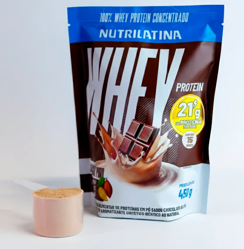 Whey Nutrilatina: Sabor de Sobremesa com 21g de Proteína