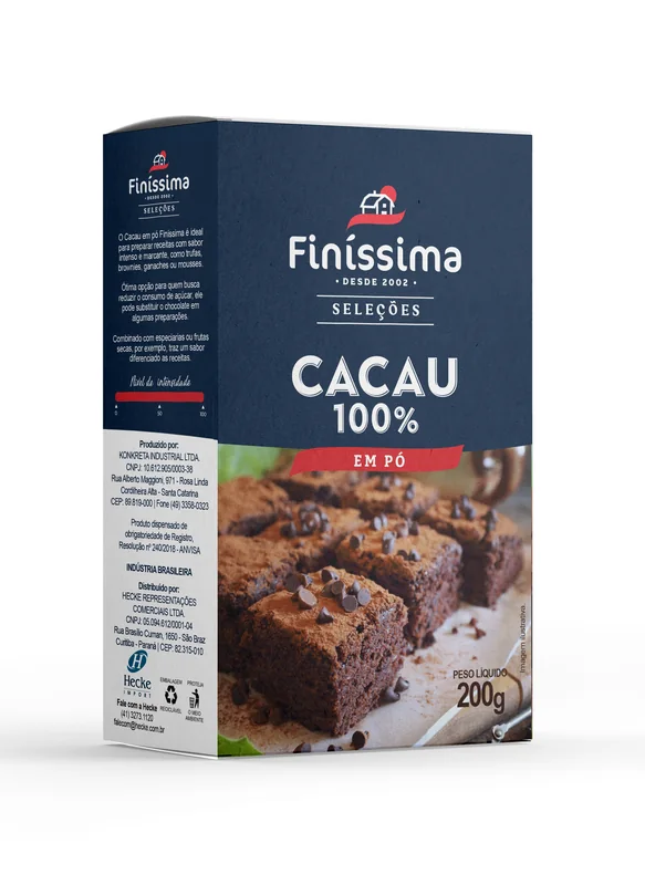 Cacau em Pó 100% Finíssima - 200g