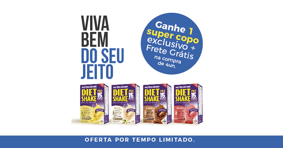 Diet Shake Nutrilatina — viva bem do seu jeito